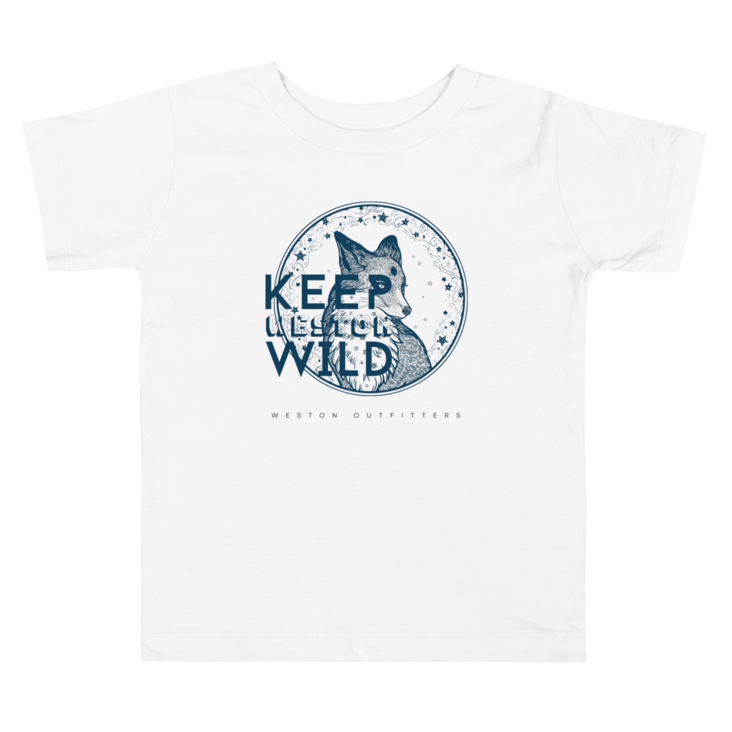 Keep Weston Wild, Toddler Short Sleeve Tee, Fox