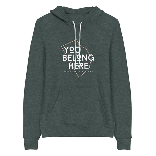 You Belong Here, Adult Unisex Hoodie