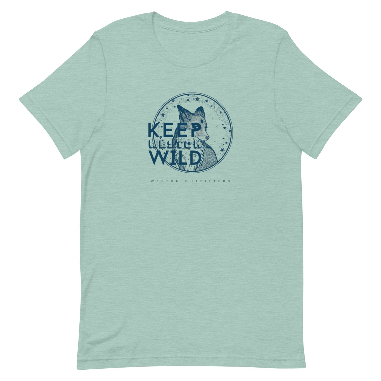 Keep Weston Wild Adult Unisex Short Sleeve Tee, Fox