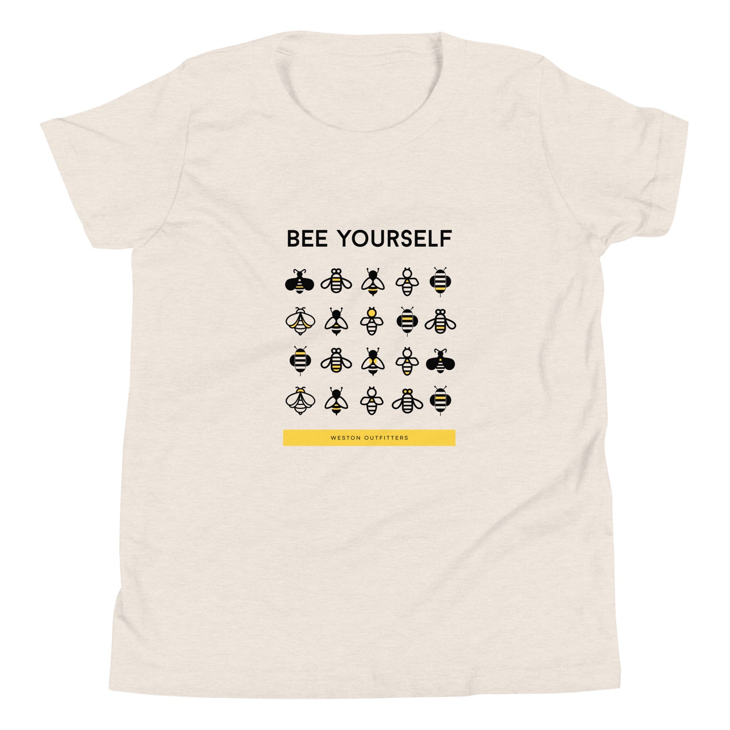 Bee Yourself, Youth Short Sleeve Tee