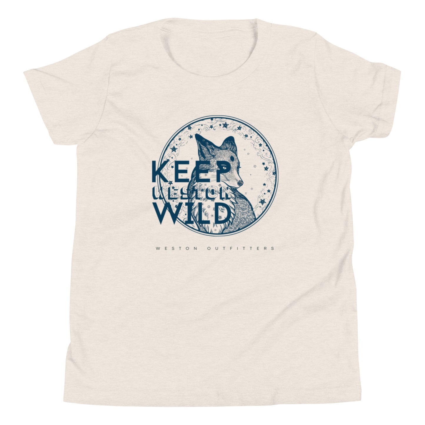 Keep Weston Wild, Youth Short Sleeve Tee, Fox